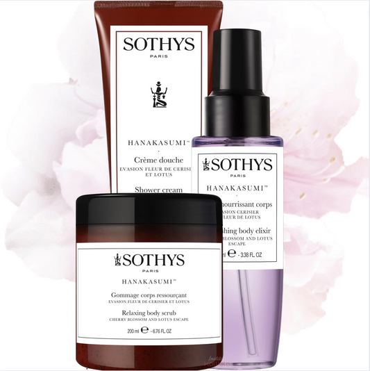 Pack - Cherry Blossom & Lotus Trio - Shower Cream, Moisturizing Elixir and Revitalizing Body Scrub