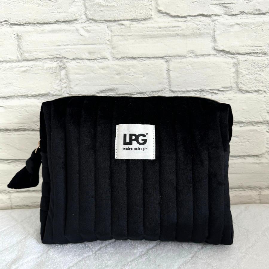 GESCHENK - Samt-Effekt Kosmetiktasche schwarz LPG