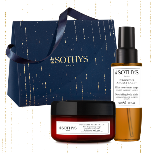 Coffret corps Indonésie Ancestrale Sothys - Élixir Nourrissant & Cire de Gommage