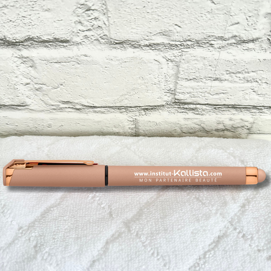 GIFT - Stylo or rose à encore gel noire