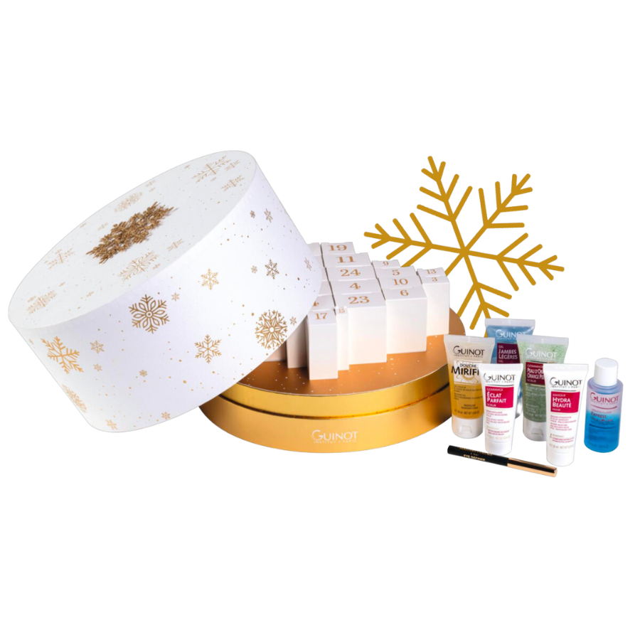 Calendrier de l'Avent 2024 Guinot : Festif & Élégant - 24 surprises beauté