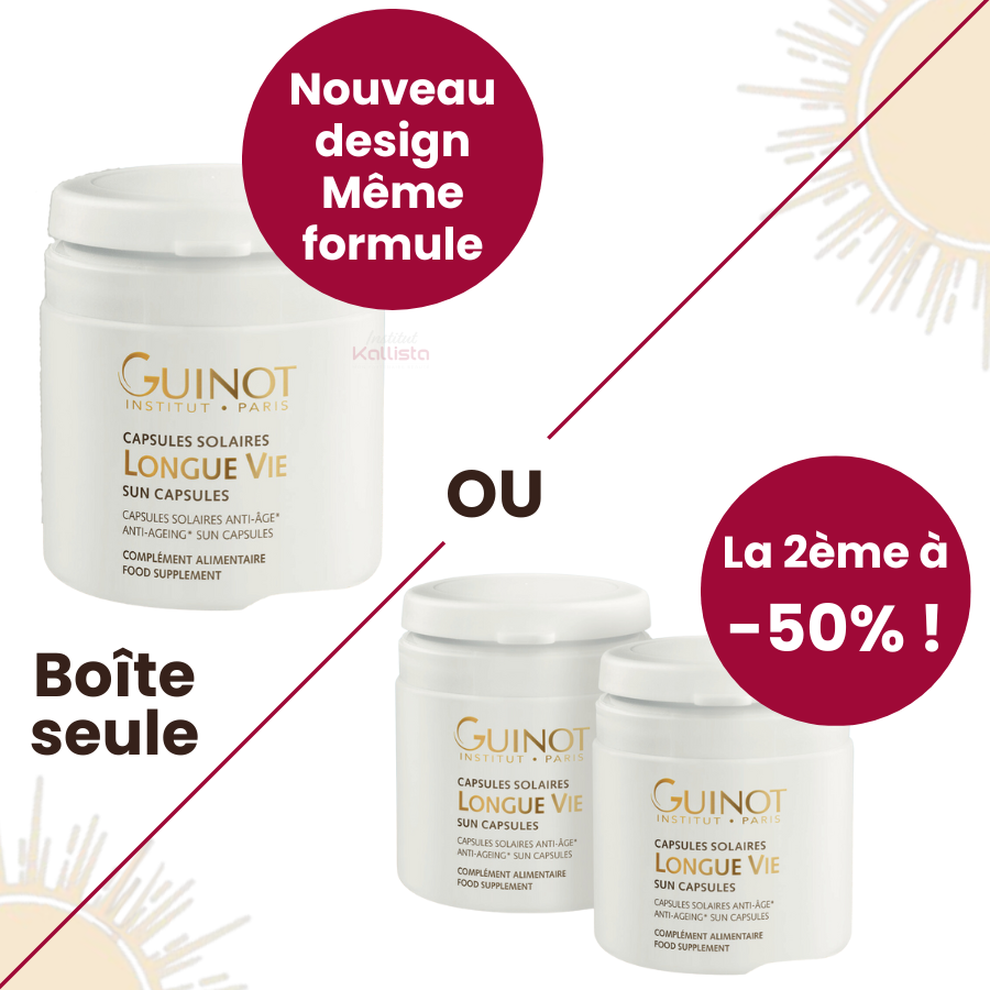 Guinot Pro Sun Capsules - Anti-Âge Longue Vie : Protéger, prolonger et intensifier le bronzage