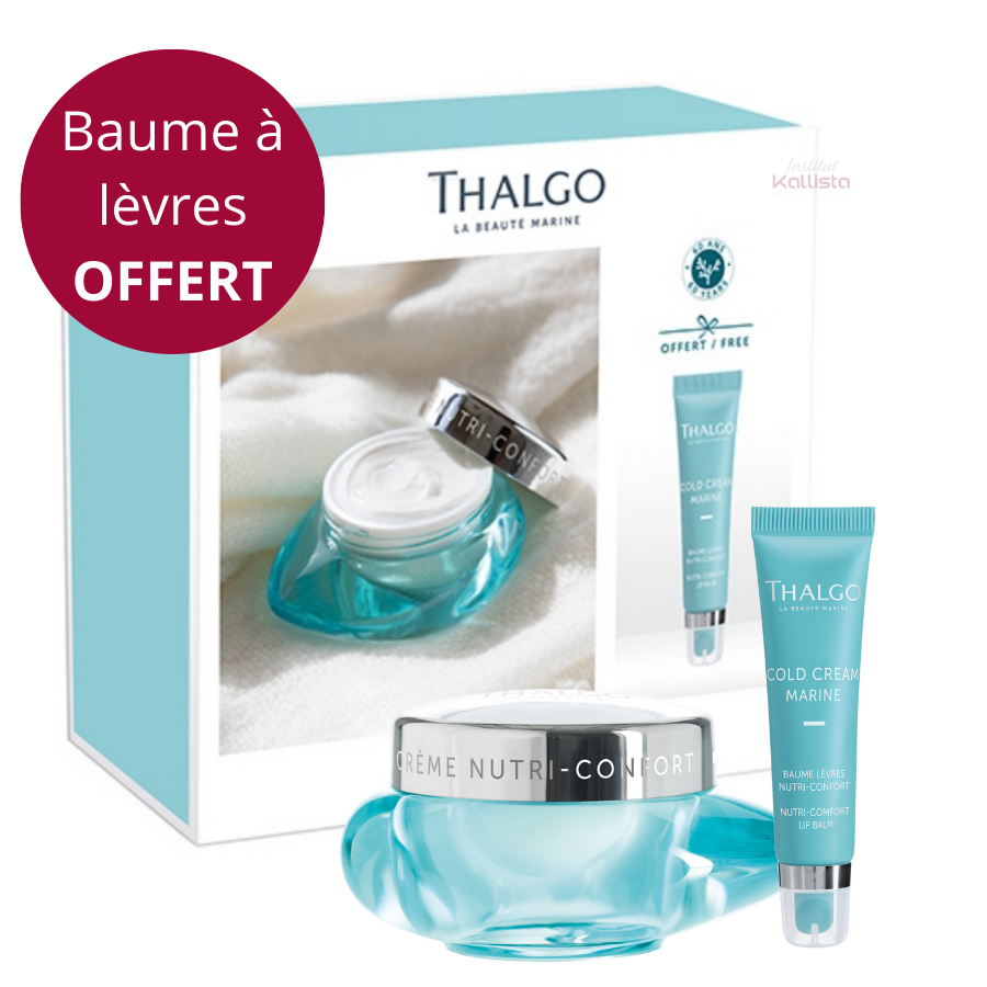 Coffret - Rituel Relipidant Thalgo - Crème nutri-confort 50ml + Baume à lèvres OFFERT -  Cold Cream Marine