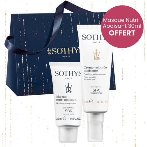 Coffret Peaux Sensibles – Eau Thermale SPA™ Sothys - Crème Veloutée Apaisante + Masque Nutri-Apaisant