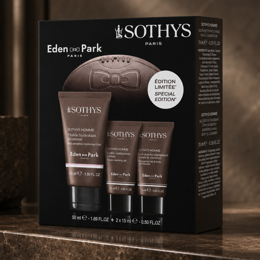 Heren Set Sothys - Hydraterende Fluid + 2 reisformaten GRATIS