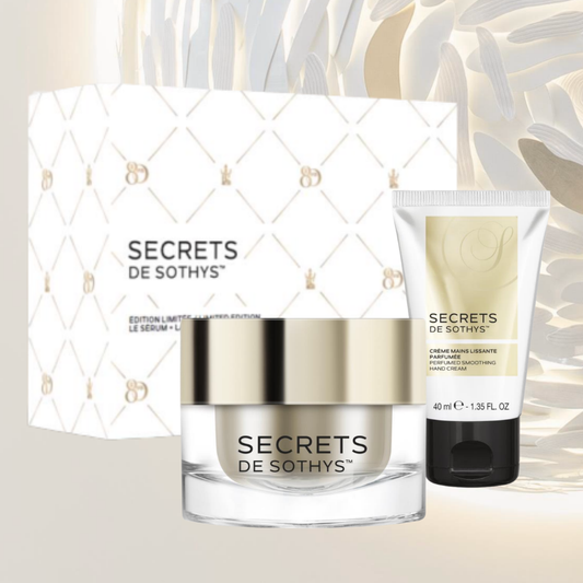 Coffret Secrets de Sothys avec Crème jeunesse premium 50 ml et Crème mains lissante parfumée 40 ml