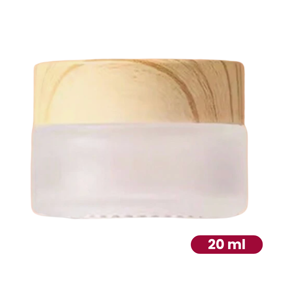 Reisebehälter aus mattiertem Glas