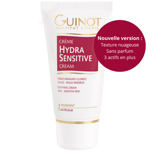 Crème Hydra Sensitive Guinot - Soin visage apaisant peau sensible