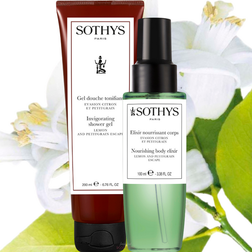 duo citron petitgrain douche elixir sothys