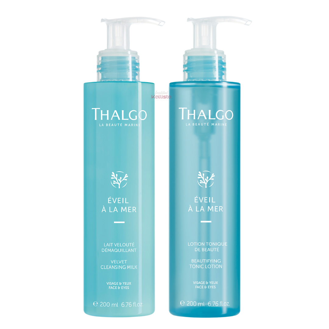 duo demaquillants lait lotion thalgo