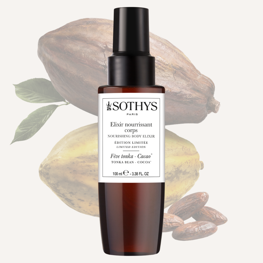 Élixir Nourrissant Corps Sothys en édition limitée senteur Fève Tonka et Cacao