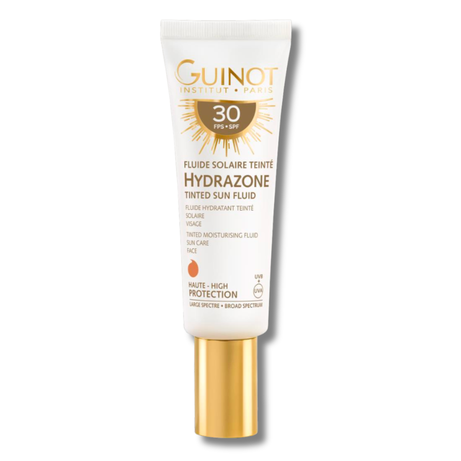 Fluide Solaire Teinté Hydrazone SPF30 Guinot - Protège, hydrate et unifie