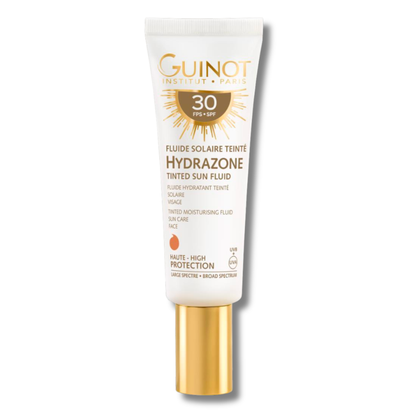 Fluide Solaire Teinté Hydrazone SPF30 Guinot - Protège, hydrate et unifie