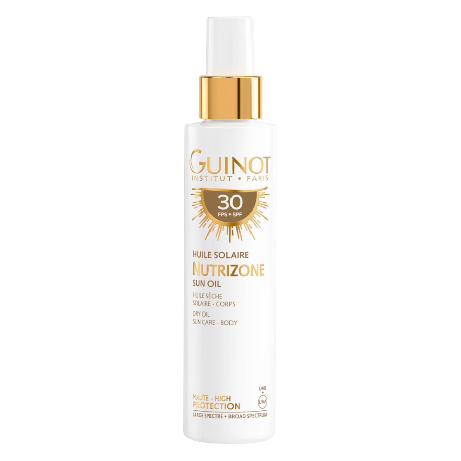 Huile Solaire Nutrizone SPF30 Guinot – Protège, sublime et intensifie le bronzage
