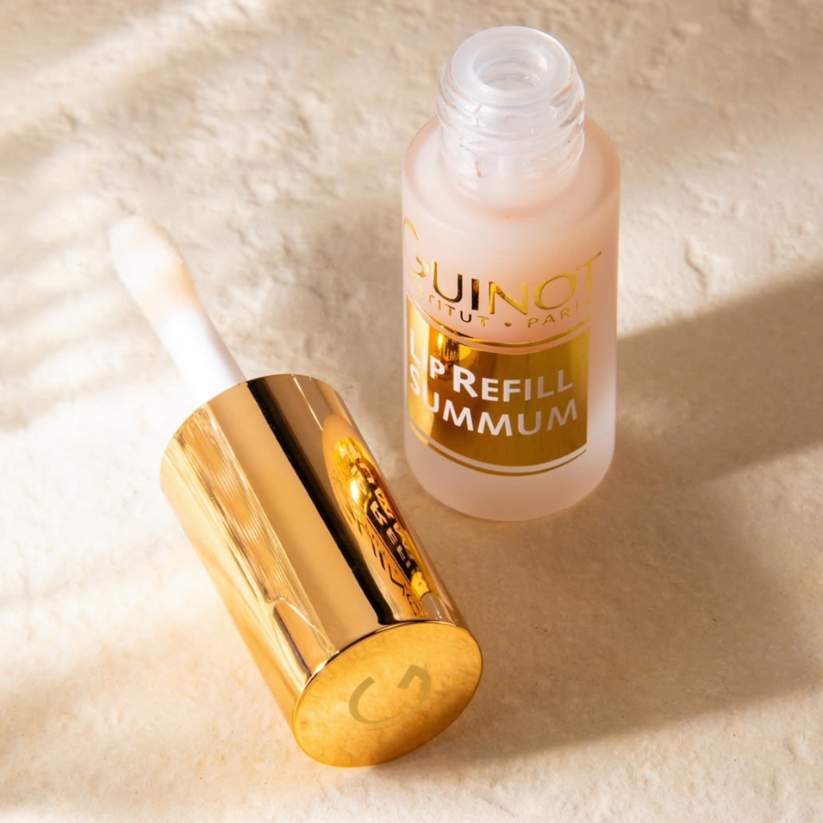 Flacon ouvert du Lip Refill Summum Guinot avec son applicateur