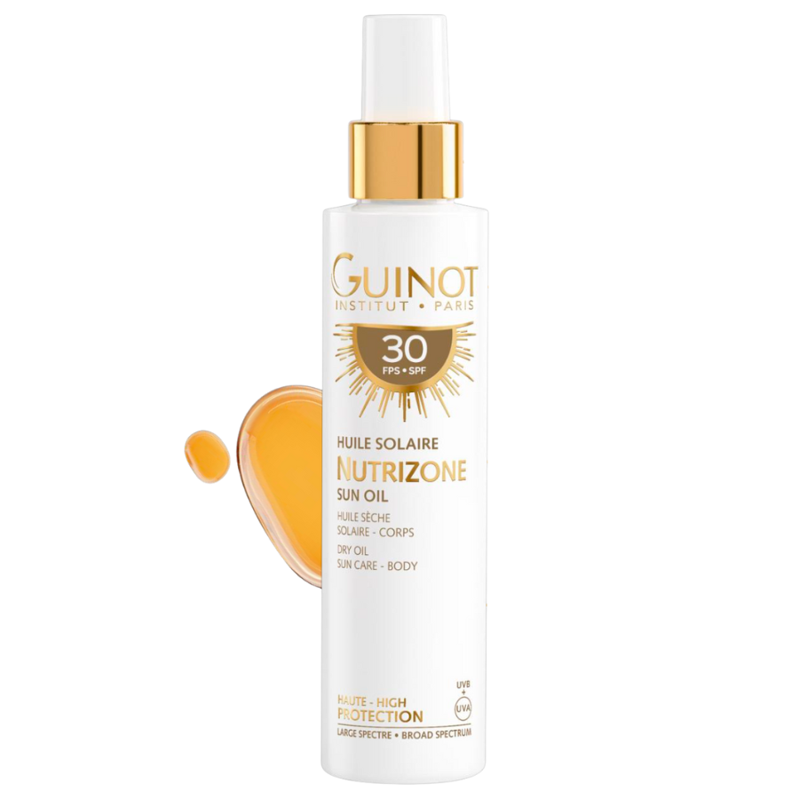 Huile Solaire Nutrizone SPF30 Guinot – Protège, sublime et intensifie le bronzage