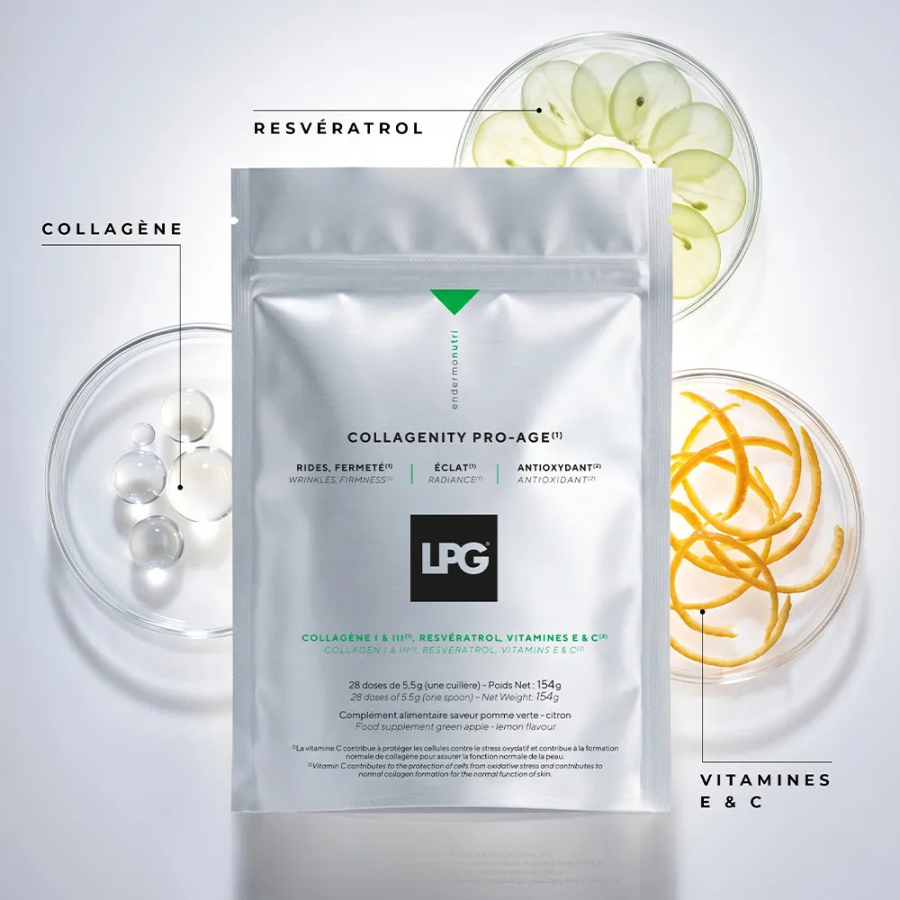 Collagenity Pro-Âge LPG avec collagène, resvératrol et vitamines E & C