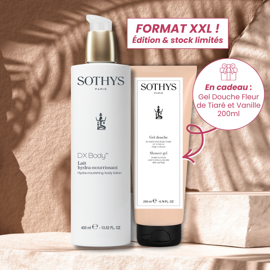 Lait Hydra-Nourrissant Sothys 400ml et Gel Douche 200ml