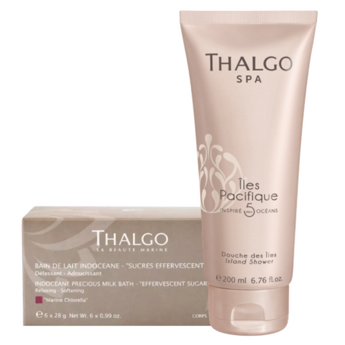 pack bain de lait douche des iles thalgo