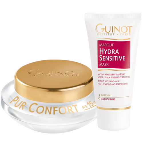 pack creme pur confort masque hydra sensitive guinot