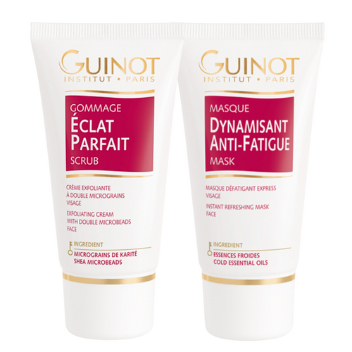 pack gommage eclat parfait masque dynamisant anti fatigue guinot