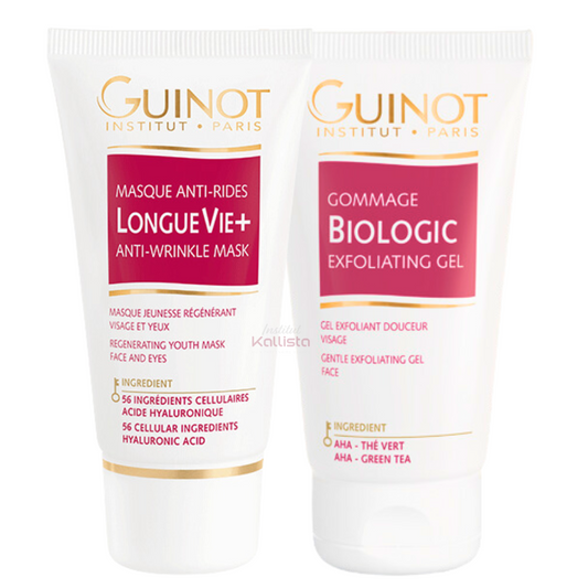 Pack Guinot - Masque Anti-Rides Longue Vie + Gommage Biologic