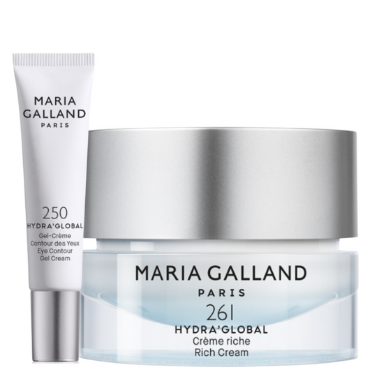 Pack - Hydra'Global Maria Galland - Crème Riche 261 + Gel-Crème Contour des Yeux 250
