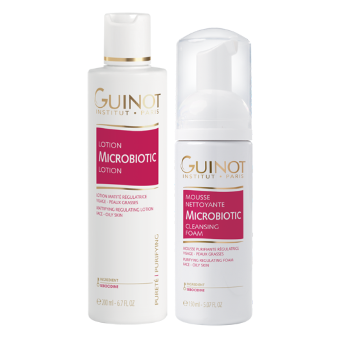 pack lotion microbiotic mousse microbiotic guinot