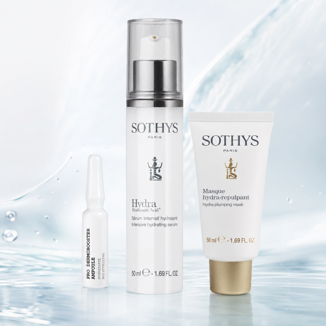 pack sothys trio hydratant : Concentré Hydratant, Sérum Intensif Hydratant et Masque Hydra-Repulpant