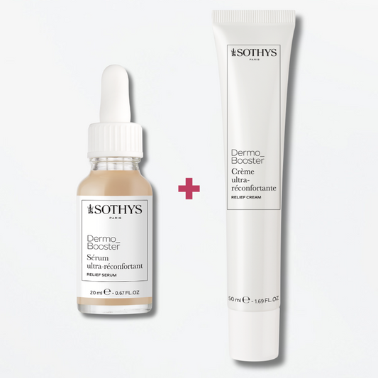 Pack Réconfortant DermoBooster Sothys - Peaux à rougeurs à tendance rosacée - Sérum et Crème