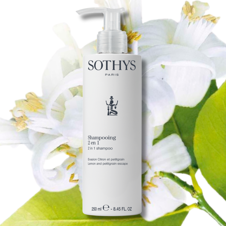 Sothys Shampoo and Conditioner - Lemon and Petitgrain: 2-in-1 treatment with fresh, citrus notes