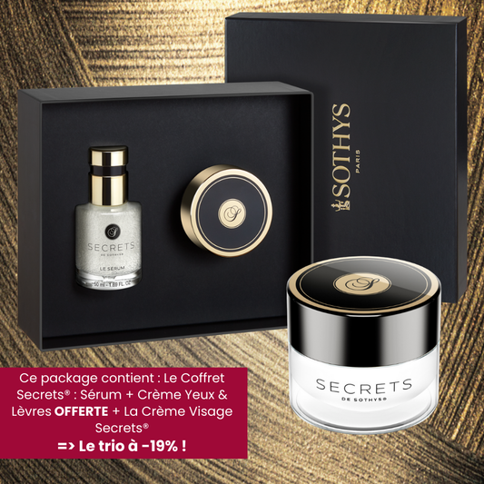 Pack - Coffret Secrets® Sérum + Crème Yeux et Lèvres et Crème Visage