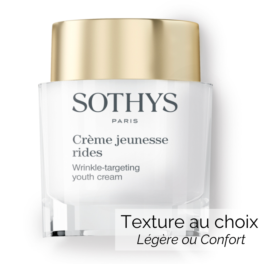 Crème Jeunesse Rides Sothys texture au choix : légère ou confort