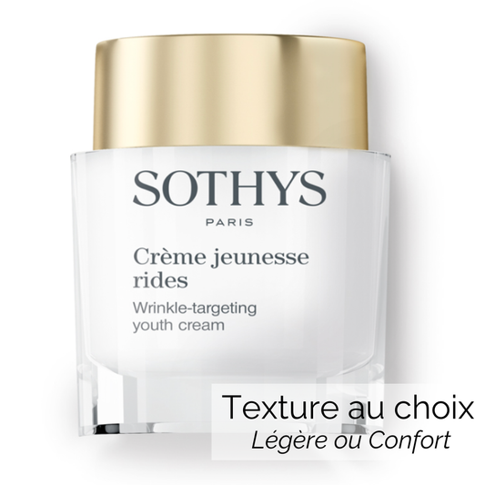 Crème Jeunesse Rides Sothys texture au choix : légère ou confort