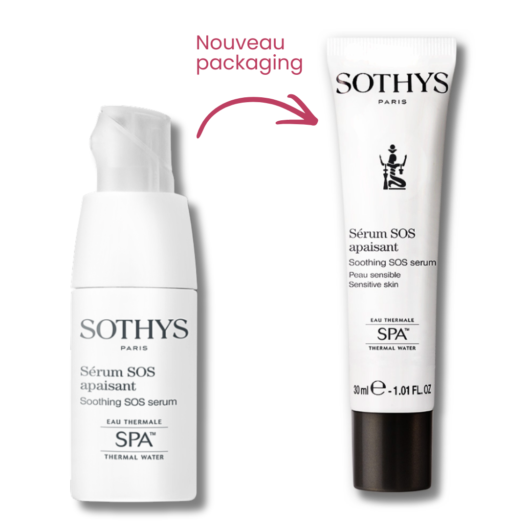 nouveau packaging sérum sos apaisant sothys