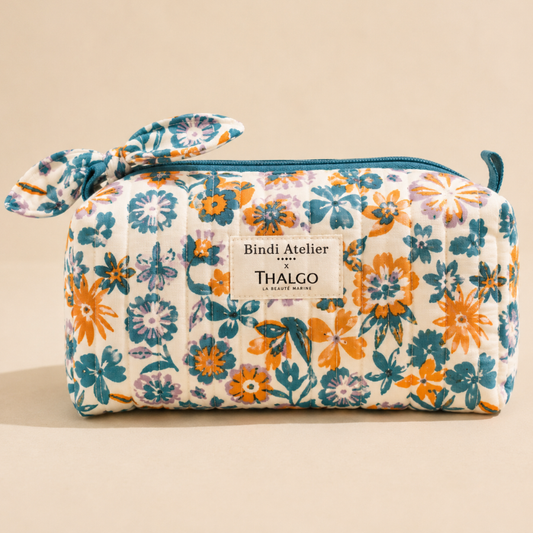 Trousse fleurie Thalgo X Atelier Bindi