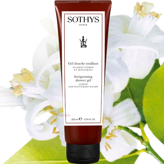 gel douche tonfiant citron et petit grain sothys