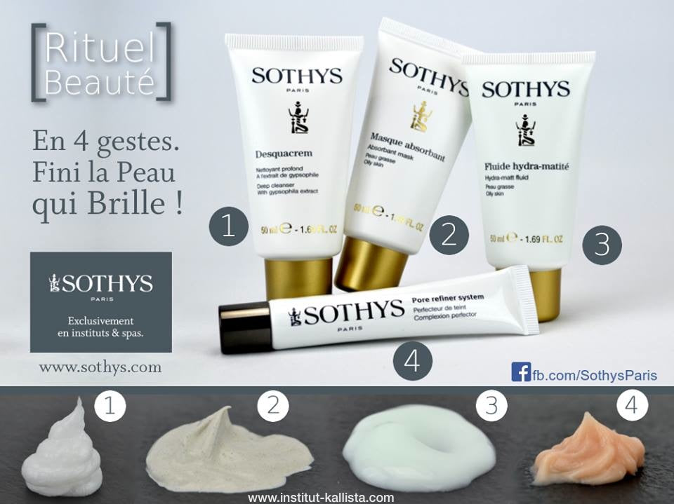 presentation texture peaux grasses anti brillance sothys