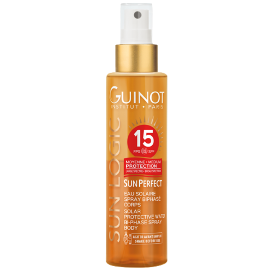 sun perfect eau solaire spray biphase corps spf 15